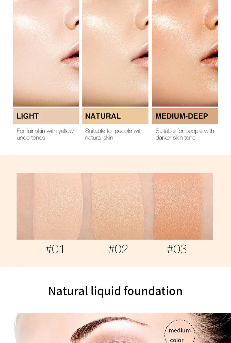 Liquid Foundation - Natural Coverage & Blemish Concealer