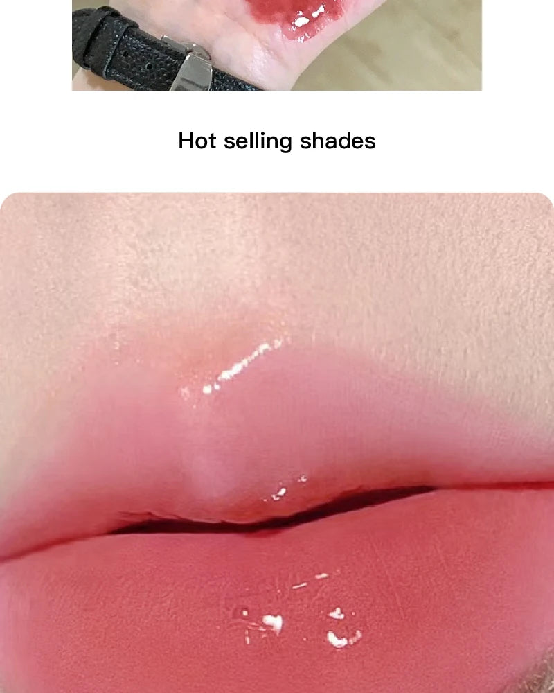 Hydrating Push-Button Mirror Lipstick – Long-Lasting Glossy Lip Color