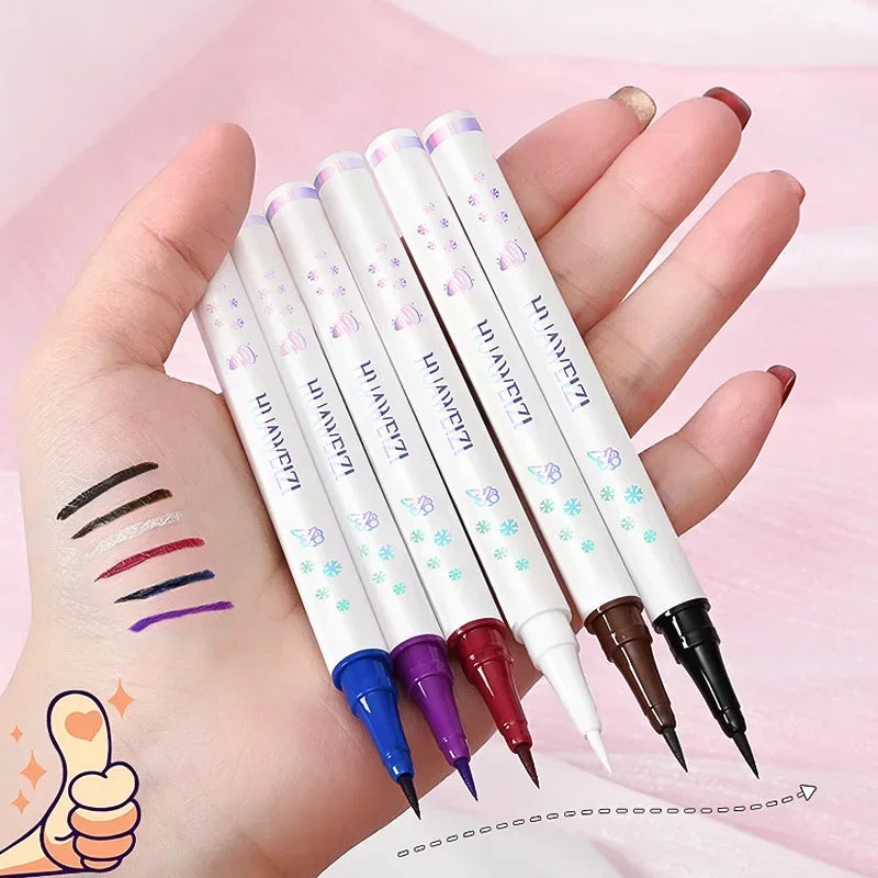 Ultra-Thin White Waterproof Eyeliner Pen – Smooth Matte Finish